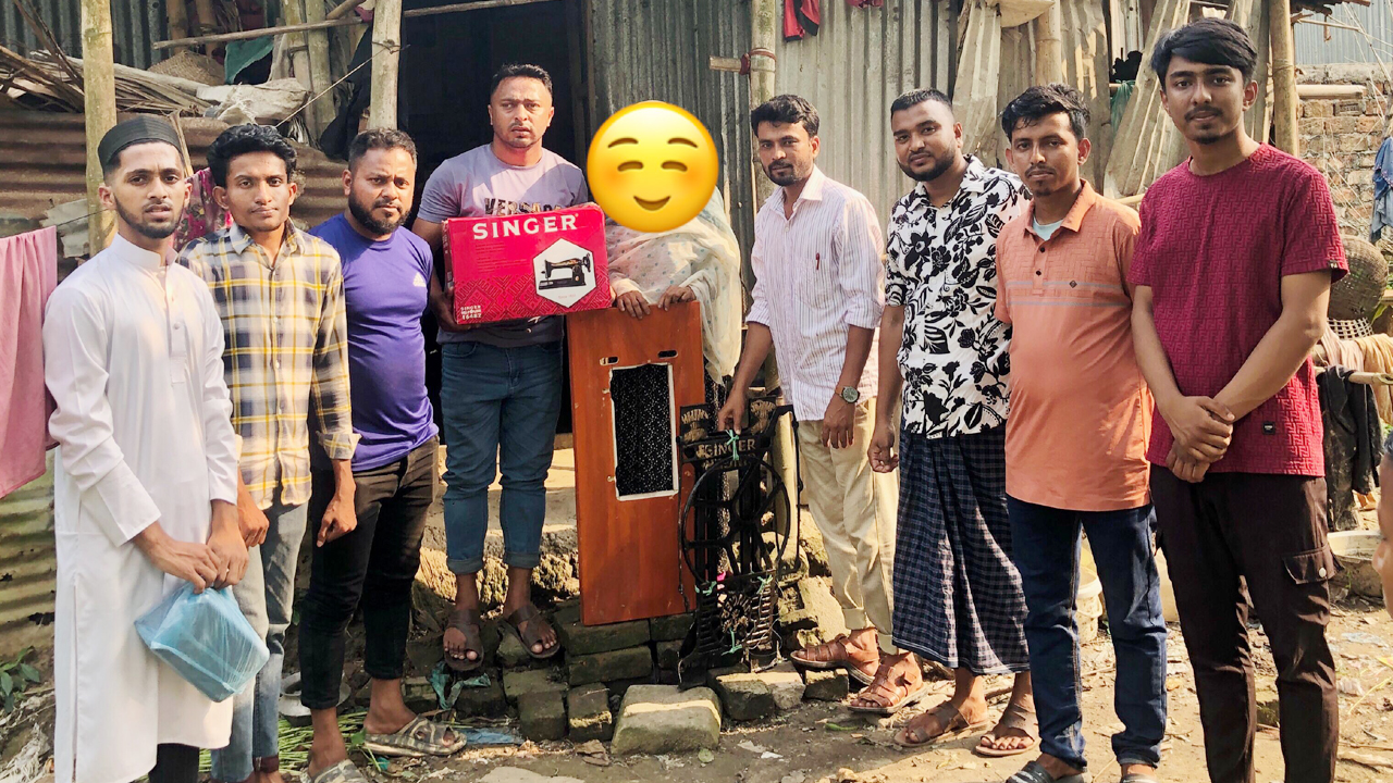 ফেয়ার ফেইস জগন্নাথপুরের ‘স্বাবলম্বী প্রজেক্ট-১’ সম্পন্ন: দুই বোন পেলেন সেলাই মেশিন উপহার